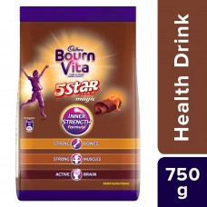 Cadbury Bournvita 5 Star Magic Chocolate Health Drink Powder(Refill) 750g