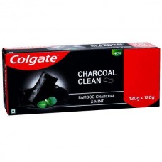 Colgate Bamboo Charcoal Clean and Mint(Black Gel) 2x120g
