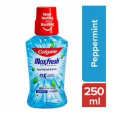 Colgate Maxfresh Plax Antibacterial Mouth Wash 24/7 Fresh Breath Peppermint 250ml