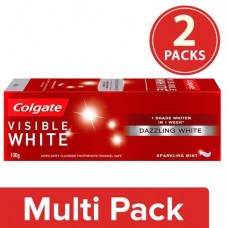 Colgate Visible White Sparkling Mint Fluoride Toothpaste 2x100g