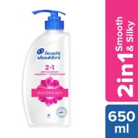 Head & Shoulders Smooth And Silky 2in1 Anti Dandruff Shampoo And Conditioner 650ml
