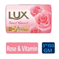 Lux Glow Rose And Vitamin E For Glowing Skin Beauty 3x150g