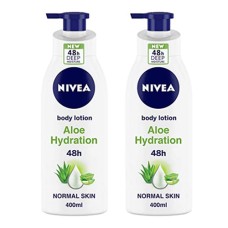 Nivea Aloe Hydration Normal Skin Body Lotion 2x400ml