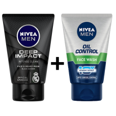 Nivea Oil Control Face Wash 100ml + Nivea Deep Impact Face Wash 100ml