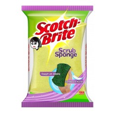 Scotch Brite Scrub Sponge Scrubber For Dishwash Cleaning 1Unit