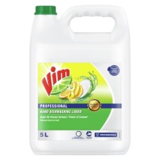 Vim Drop Lemon Liquid Dishwash Active Gel 5l
